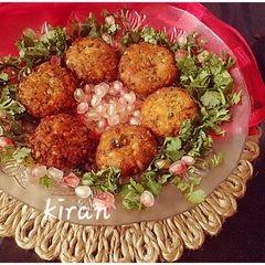 A picture of Green moong cutlet.