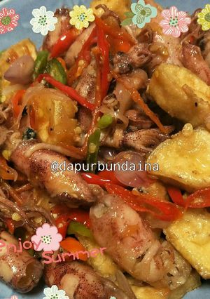Foto resep Cumi tahu mercon
