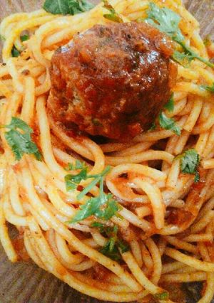 Hình của món Spaghetti and Meatballs.
