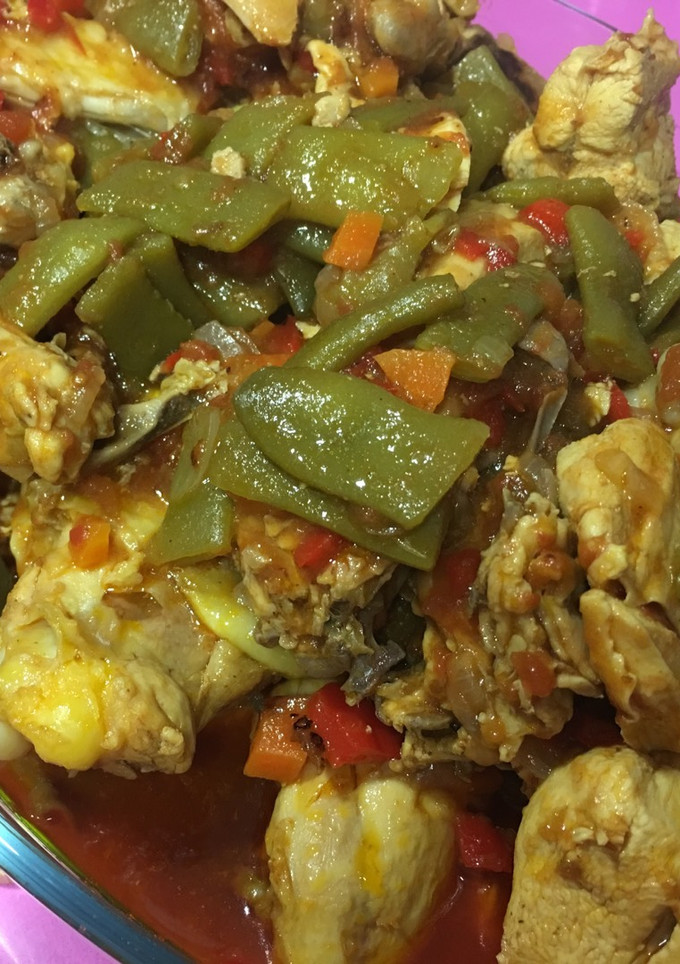 Una foto de Pollo con verduras newcook