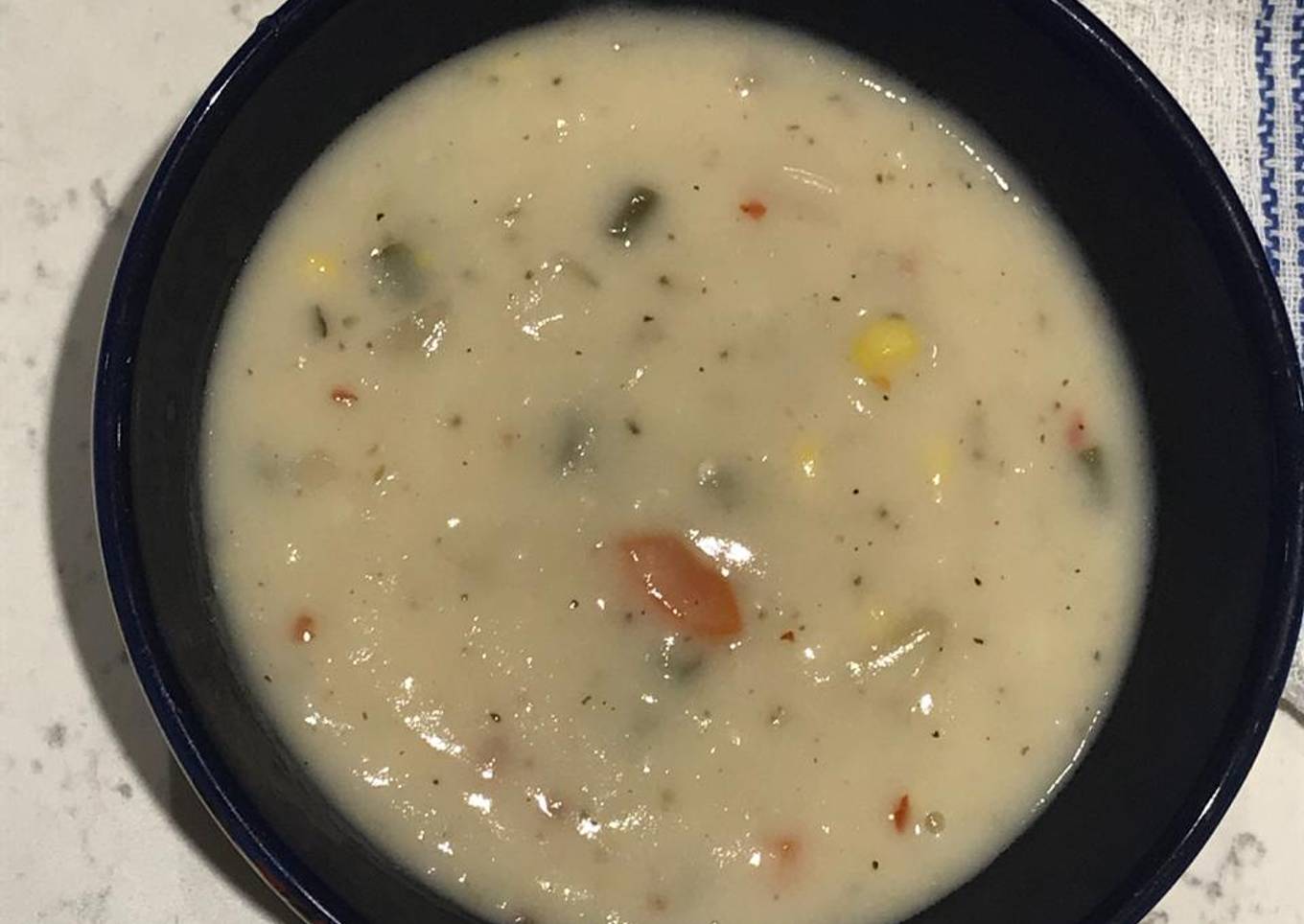 Vegetable cream soup