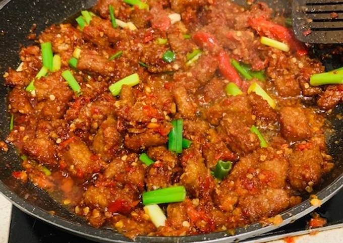 Sambal Goreng Tempe. (Resep No. 6)