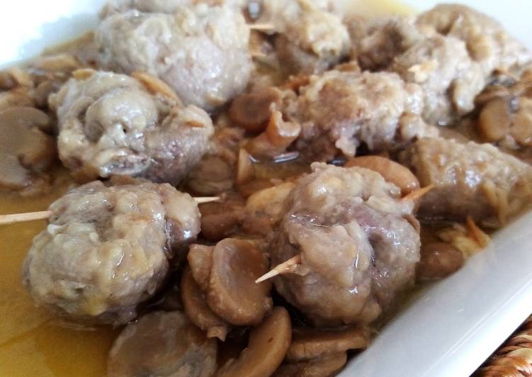 Involtini di coppa con Champignons