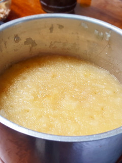 Una foto de Puré de manzana