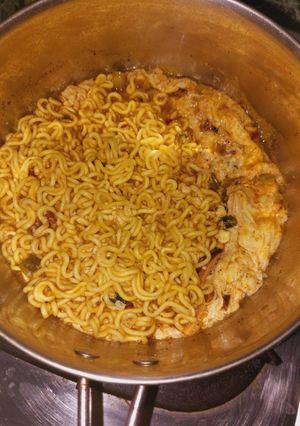 Foto resep Egg Cloud Ramyeon ala Heeseung Enhypen