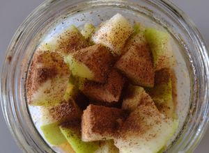 Una foto de Avena Overnight Manzana Canela 🍏