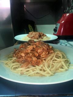 Una foto de Salsa de pollo para tallarines