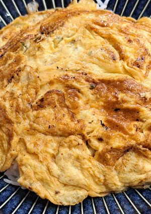 A picture of Thai Omelet with Chili Fish Sauce.