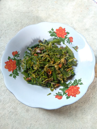 Resep Oseng Bunga Pepaya Kacang Panjang, Enak Banget