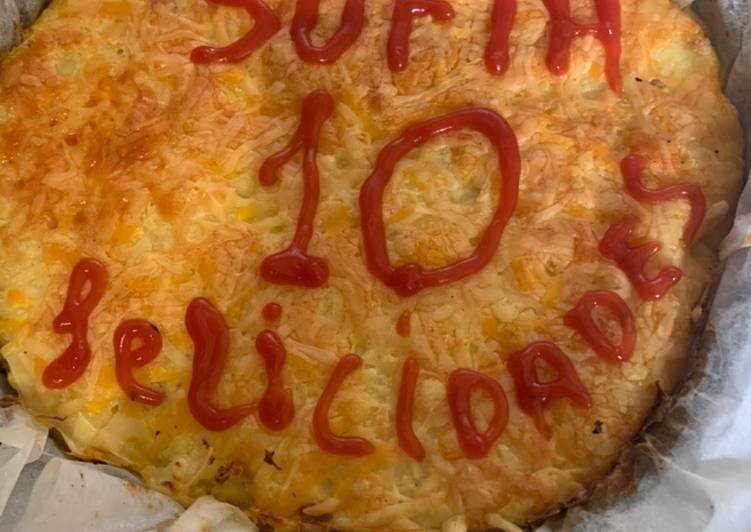 Tarta especial Sofía (patatas y boloñesa)
