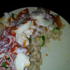 A picture of Macaroni salad.