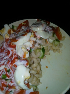 A picture of Macaroni salad.