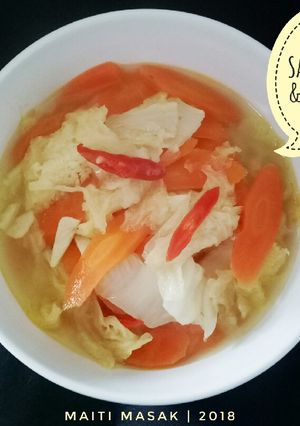 Foto resep Sayur Sawi Putih & Wortel Simple