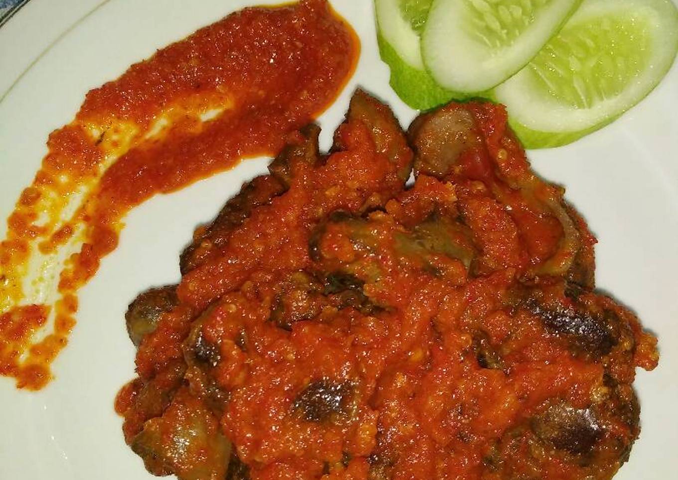 Ati ampela ayam balado