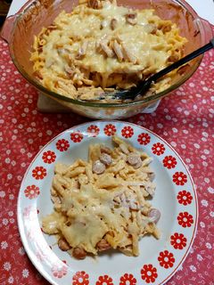 Virslis-tejfölös tészta recept fotója