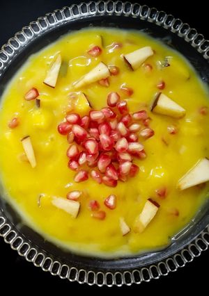 A picture of Fruit Custard Recipe | Delicious Dessert Recipe | Indian Dessert - Ramzan Iftar Special Recipe.