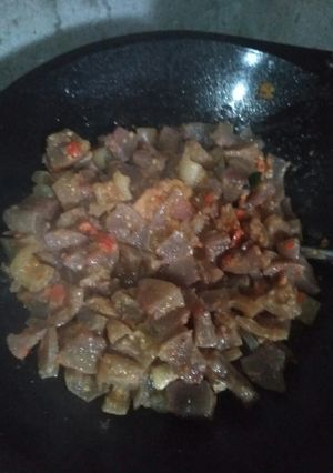 Foto resep Oseng kikil mercon