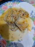 Merluza en salsa con gambas y gulas