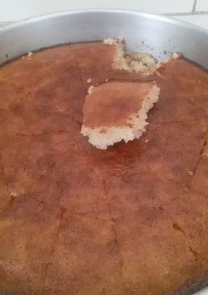 A picture of Basbosa(Arabic sweet)😙.