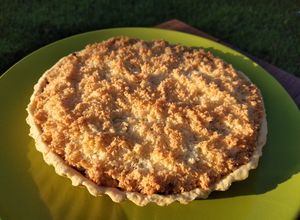 Una foto de Tarta de coco y dulce de leche