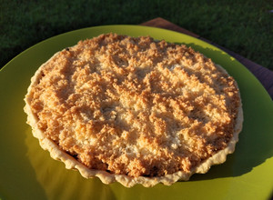 Una foto de Tarta de coco y dulce de leche