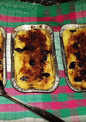 Foto resep Puding Roti Tawar Panggang