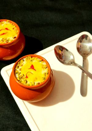 A picture of Kesariya Rabdi.