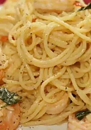 Foto resep Salted Egg Yolk Spaghetti