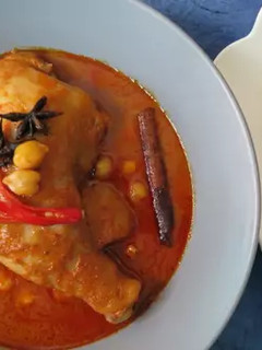 A picture of Rice Noodles with Massaman Chickpea Curry for Longevity, Progress, and Courage Throughout the Year.
