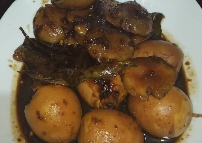 Semur jengkol + telor