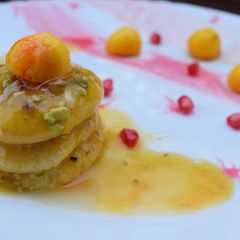 A picture of Mango Rasmalai.