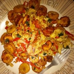 A picture of Plantain in egg.