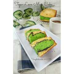 A picture of Topo Love Map Cake / Cake Alunan kasih.