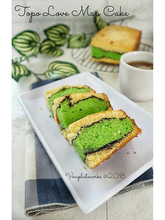 Foto resep Topo Love Map Cake / Cake Alunan kasih