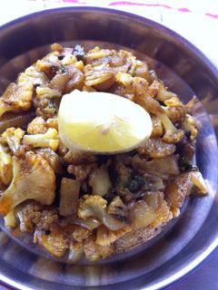 A picture of Cauliflower Sabji.