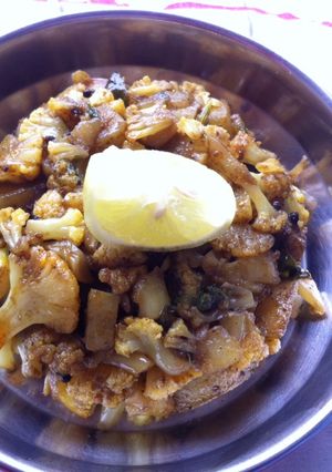 A picture of Cauliflower Sabji.