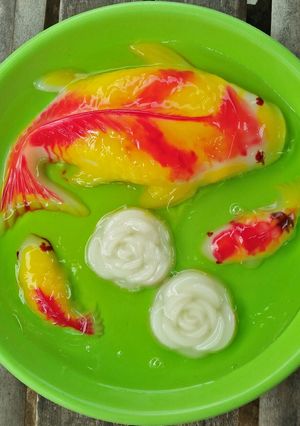 Foto resep Puding Ikan Koi 🐟🐟