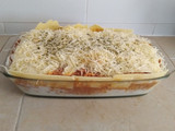 Lasaña mixta de carne