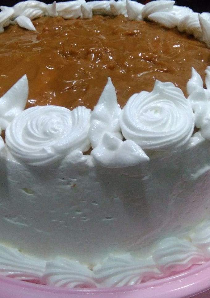 Una foto de Tarta casera cuatro leches deliciosa