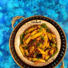 Posto diye aloo bhaja Potato poppyseed fry A picture of Posto diye aloo bhaja Potato poppyseed fry.