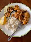 Chicken and Fried Squash Rice