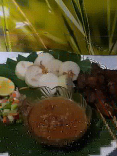 Foto resep SATE AYAM BUMBU KACANG, WITH SAMBAL ACAR.