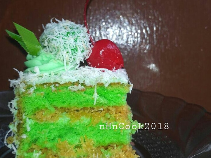 Langkah Mudah untuk Menyiapkan Cake pandan klepon yang Lezat