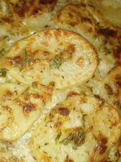 Una foto de Gratín dauphinois vegano