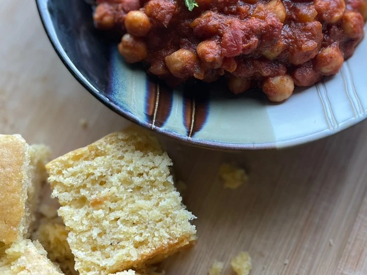 Easy Steps to Prepare Vegan Chili and Sweet Cornbread ! the So Delicious Really delicious