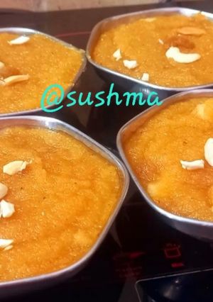 केसरिया हलवा रेसिपी मुख्य फोटो