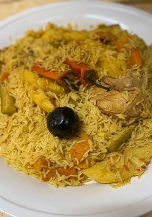 صورة لوصفة كبسة دجاج