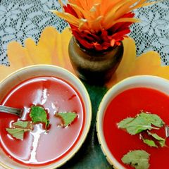 A picture of Tomato soup.
