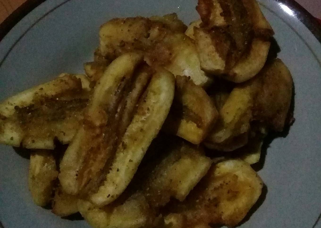 Pisang geprek krispi