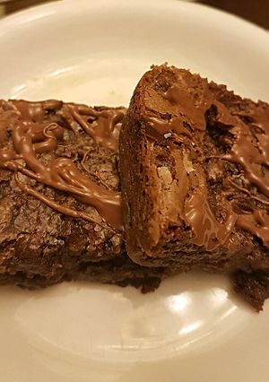Foto resep Fudgy brownies nutella